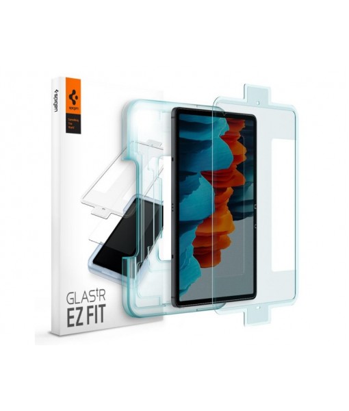 Folie Premium Originala Spigen Glass Tr Ez Fit Samsung Galaxy Tab S7+ Plus 12,4inch, Model T970 / T976, Transparenta